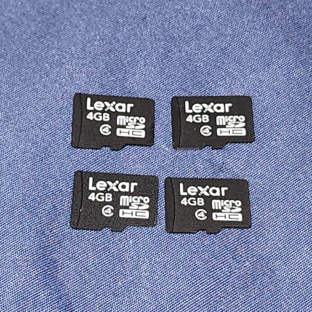 Lexar 4GB Micro SD Cards - Set of 4
